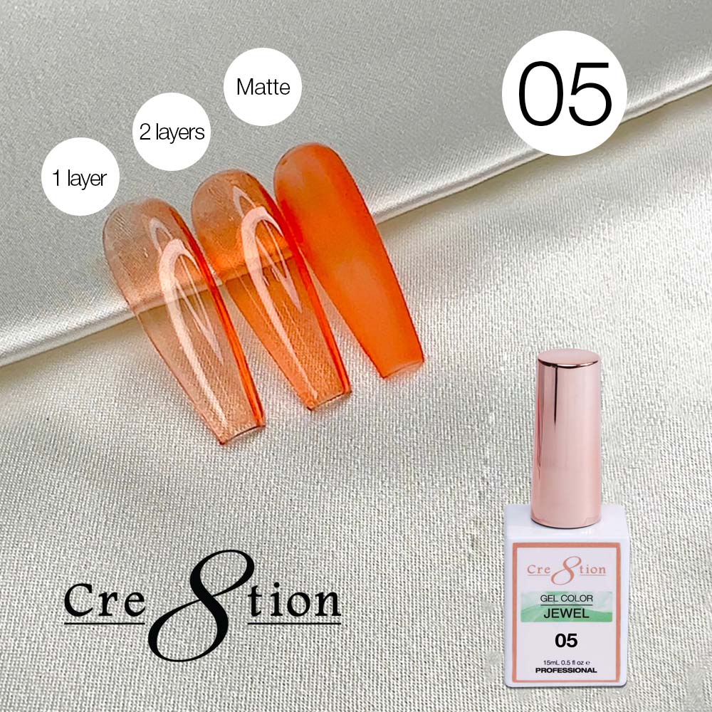 Cre8tion Soak Off Gel 0.5oz G05 - Jewel Collection