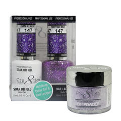 Cre8tion Matching Sets - 147 Party All Night (Glitter)