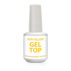 Cre8tion Empty Glass Bottle .5oz "Non-Yellow Gel Top"