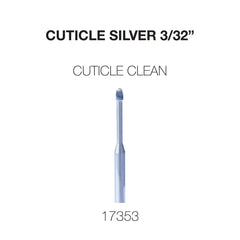 Cre8tion Cuticle Clean Carbide Bit, Silver 3/32"
