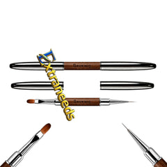 BAO WAN Double-Ended Liner Brush & Oval Gel Brush 1