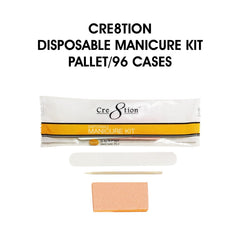 Cre8tion Disposable Manicure Kit - Pallet of 96, case/300 kits