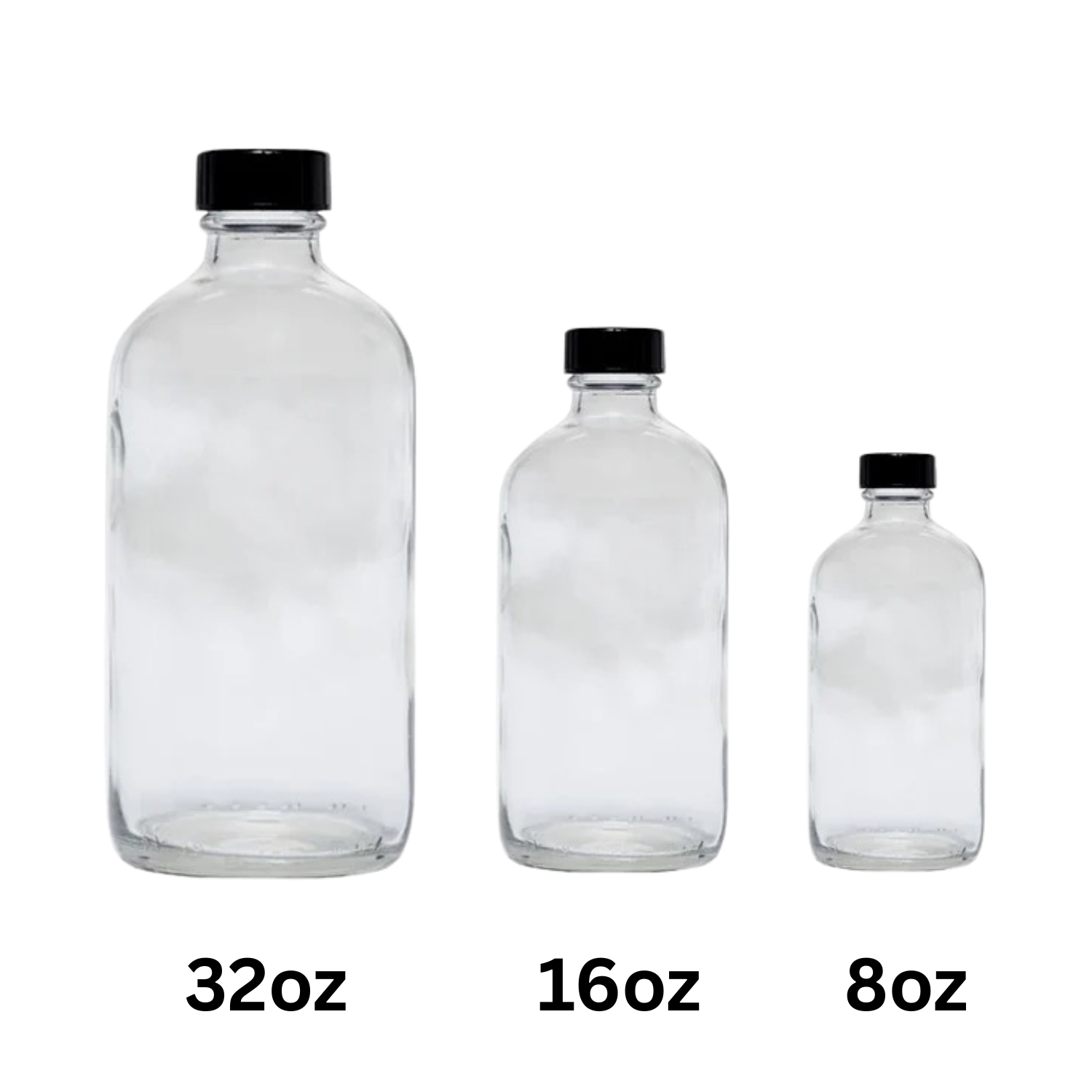 Cre8tion Clear Empty Glass Bottle