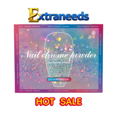 HNS UNICORN CHROME POWDER 12 COLORS COLECCTION free 2 base chorme HNS