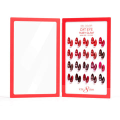 Cre8tion Acrylic Booklet - Cat Eye Ruby Glam 20 Colors