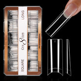 Cre8tion Special Shape Tip Square Clear - Long