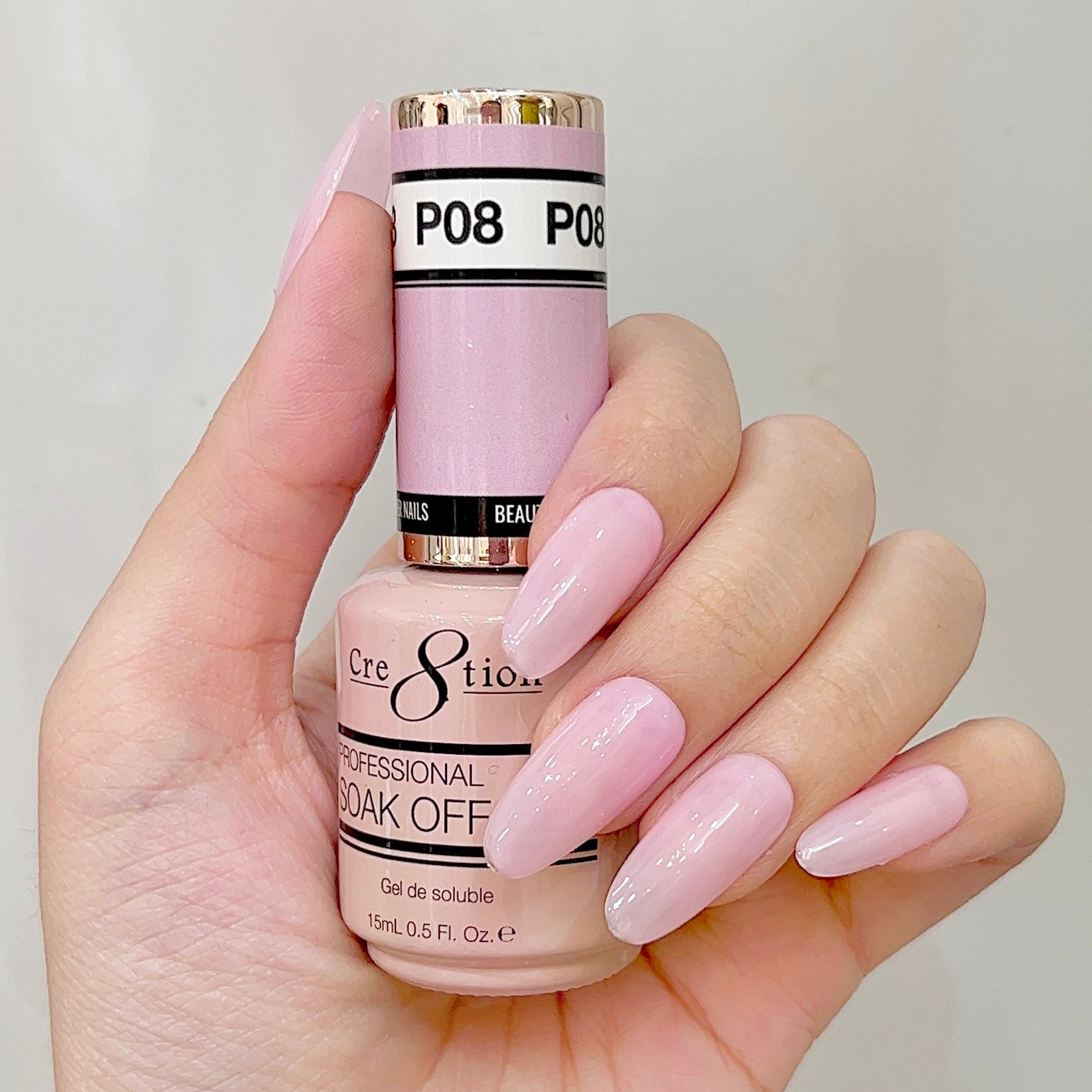 Cre8tion Gel - French Collection 0.5oz - P08 Pink