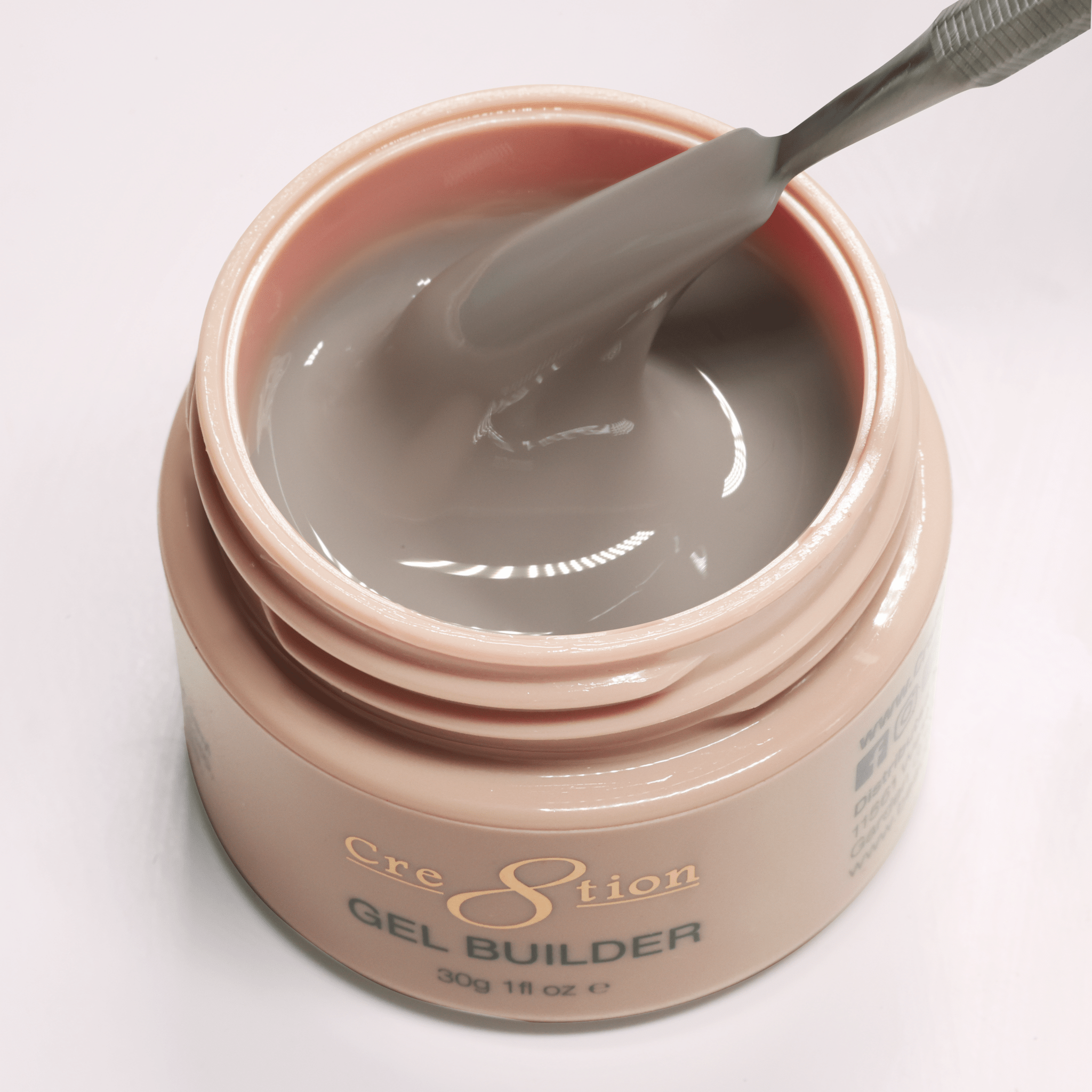 Cre8tion Overlay/Builder Gel in Jar 1oz - Hema Free/TPO Free - Low Heat - 15 Silk Moon Drift