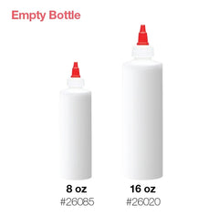 Cre8tion Plastic Bottle "Blank" 8oz EMPTY - Related Liquid non Cap