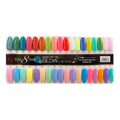 Cre8tion Color Chart - Glow in the Dark 36 colors