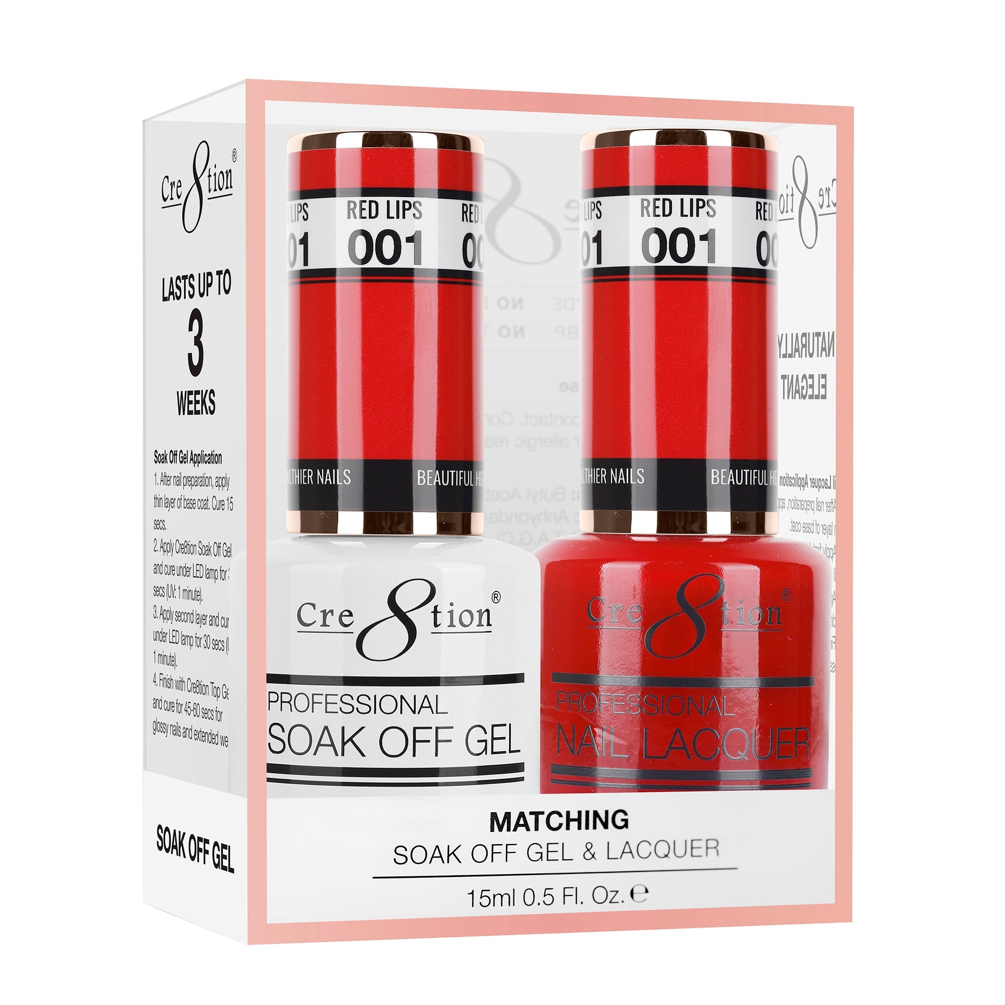 Cre8tion Matching Sets - 001 RED LIPS