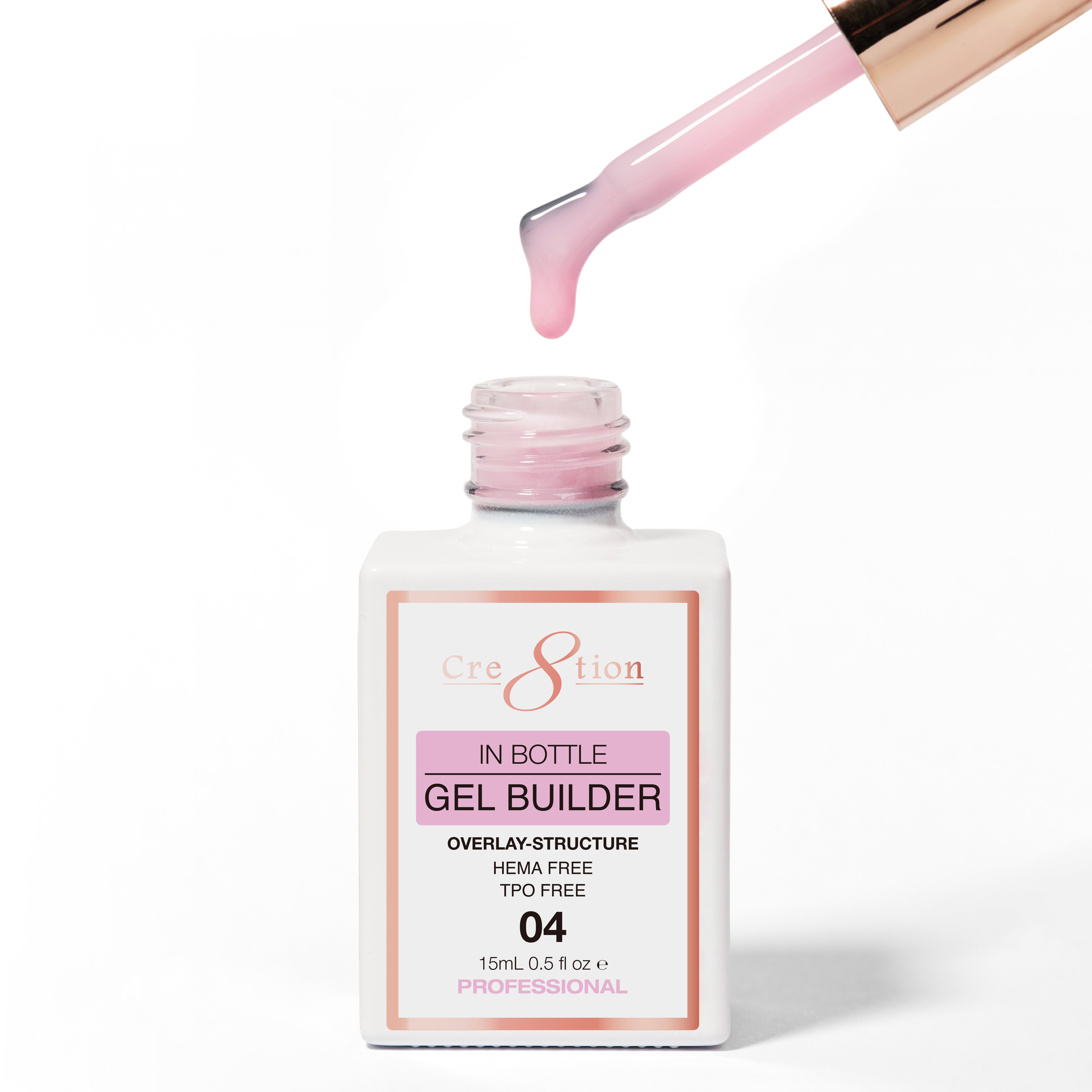 Cre8tion Gel Collection - Overlay/ Brush on Builder 0.5oz 04 Pink Cloud Over Paris