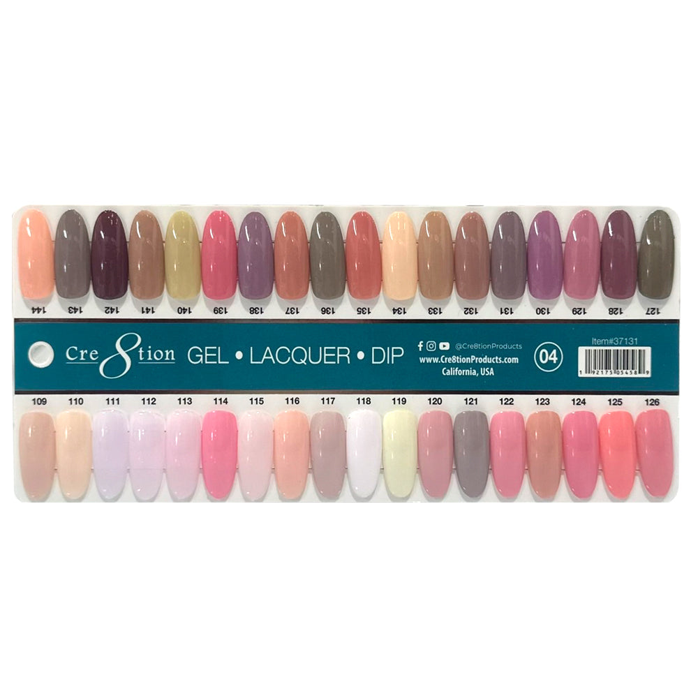 Cre8tion Color Chart - Matching 3 in 1 - 324 colors - Pick 1