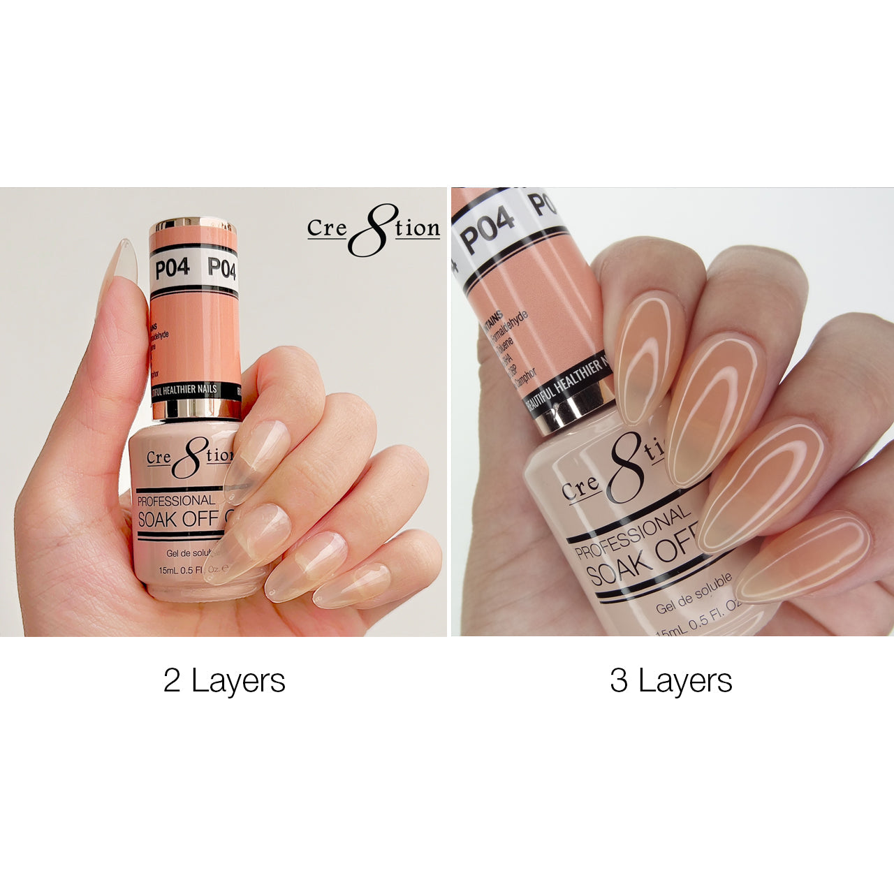 Cre8tion Gel - French Collection 0.5oz - P04 Pink