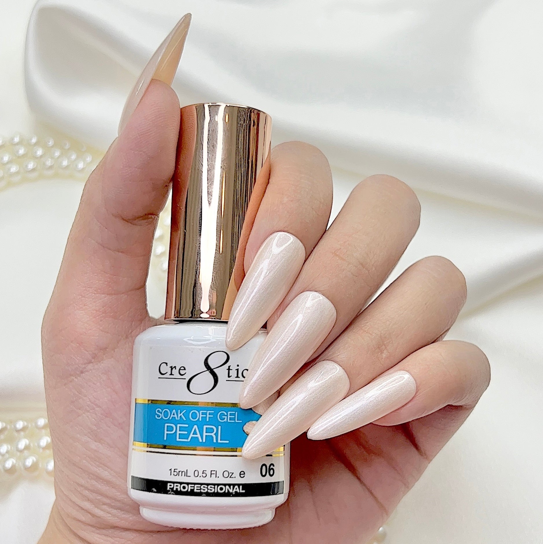 Cre8tion Pearl Gel 0.5oz - Full Set 18 colors w/ 1 Color Chart