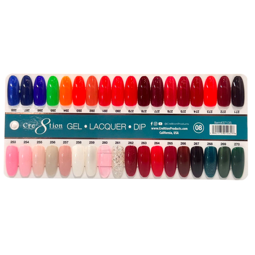 Cre8tion Color Chart - Matching 3 in 1 - 324 colors - Pick 1