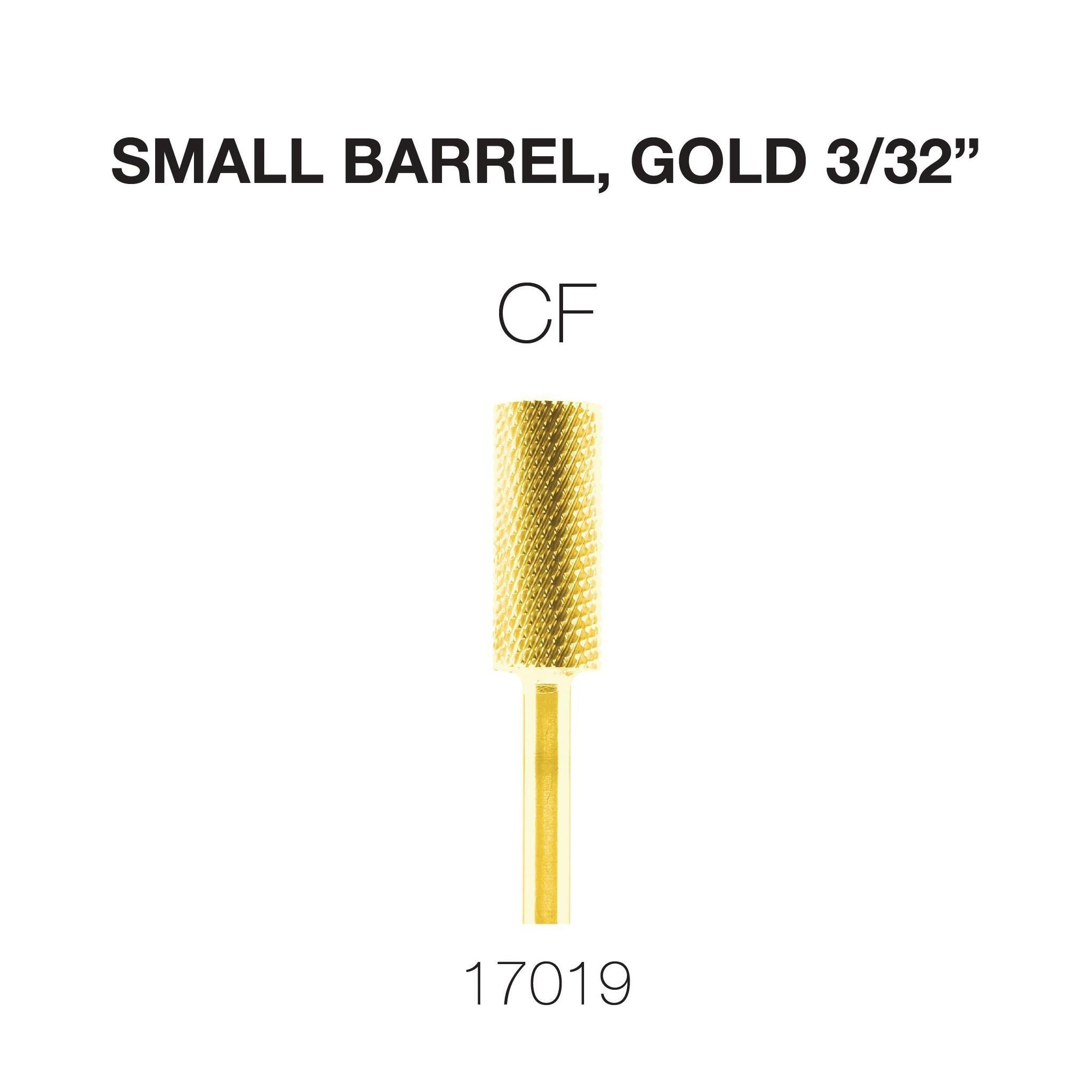 Cre8tion Carbide Small Barrel, Gold 3/32"