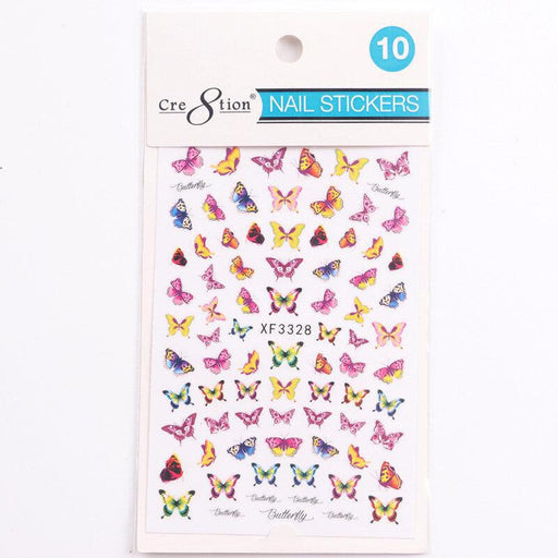 Cre8tion Nail Art Sticker Butterfly (42 Styles)