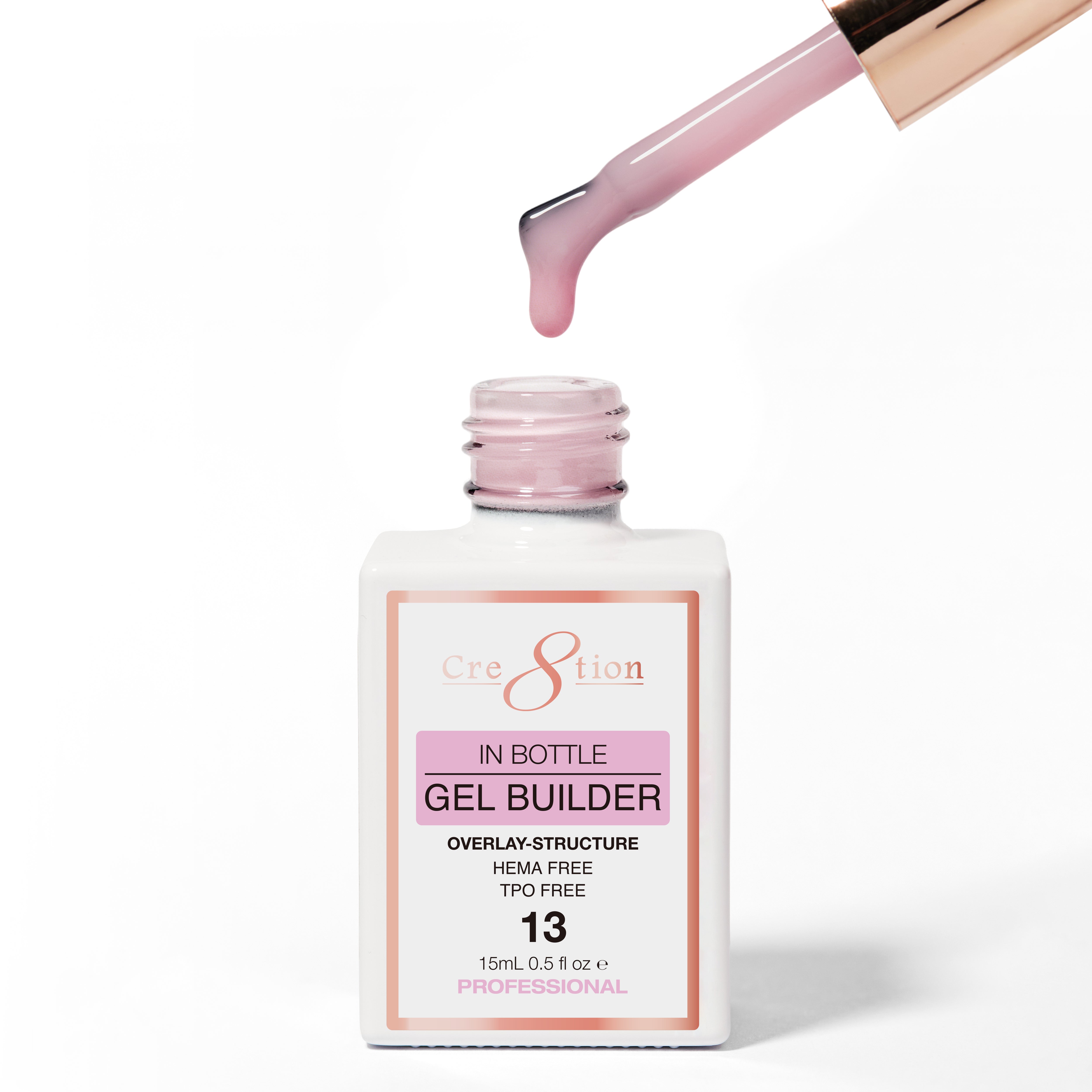 Cre8tion Gel Collection - Overlay/ Brush on Builder 0.5oz 13 Sunset Sorbet Confession