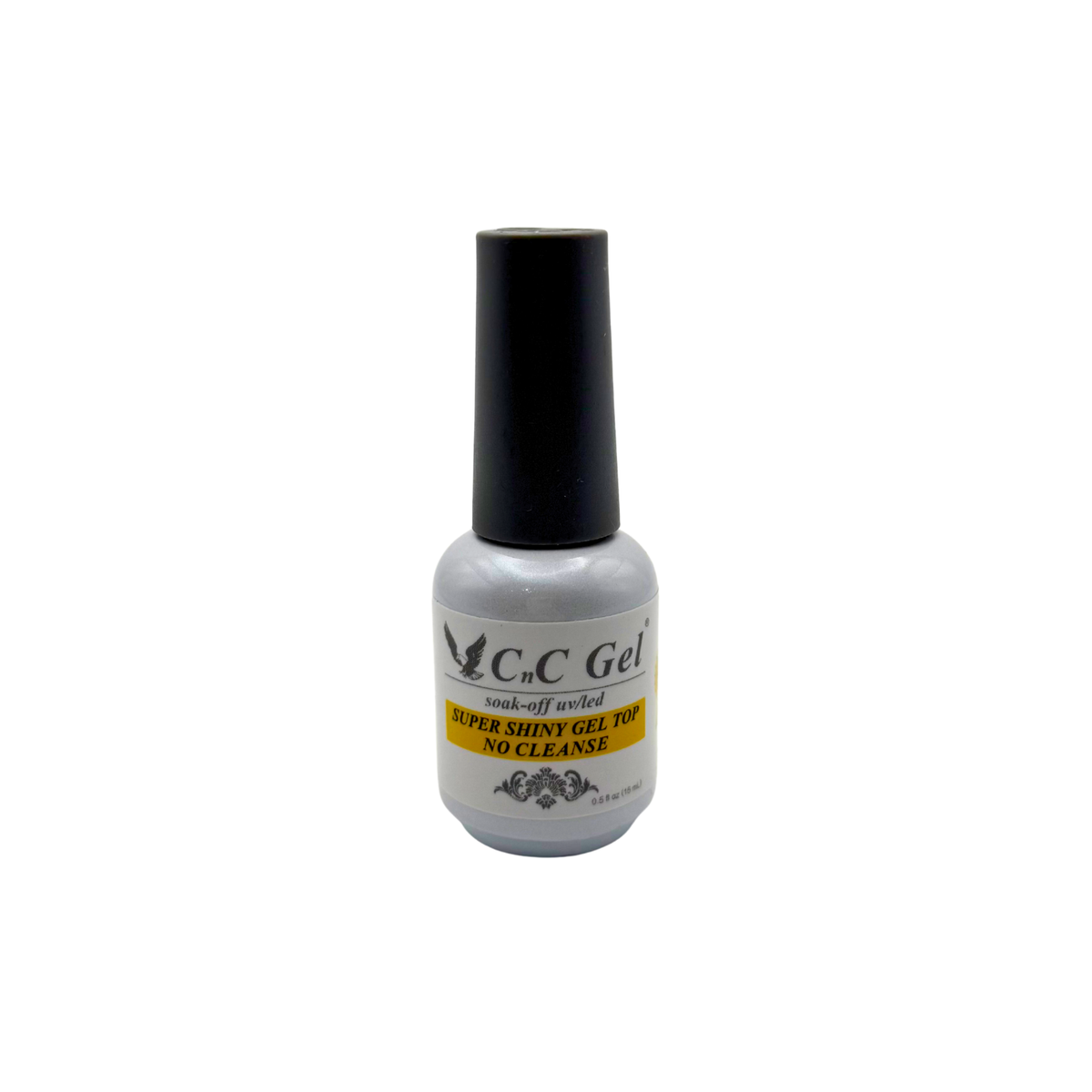 CnC Gel No Cleanse Top - Soak-Off UV/LED – 0.5oz Bottle