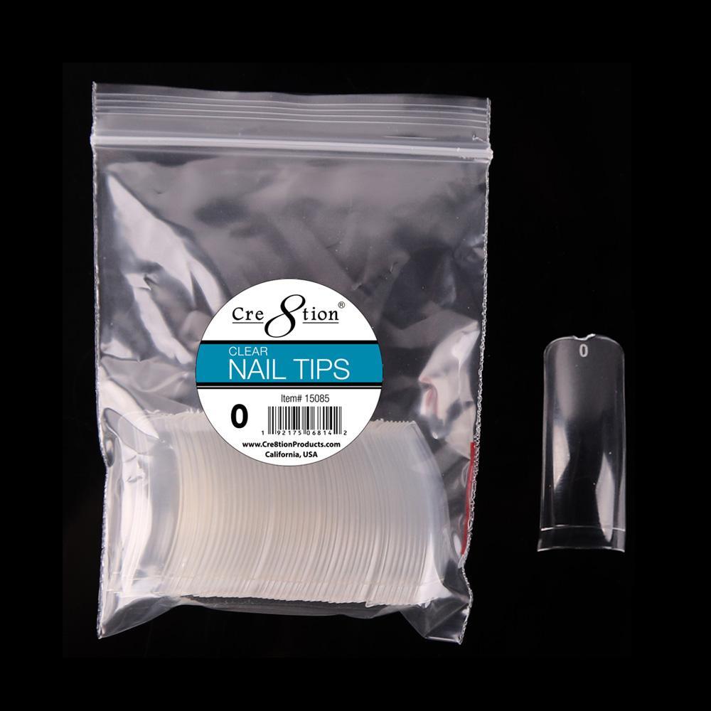 Cre8tion False Tip-  Clear 50 pcs/bag
