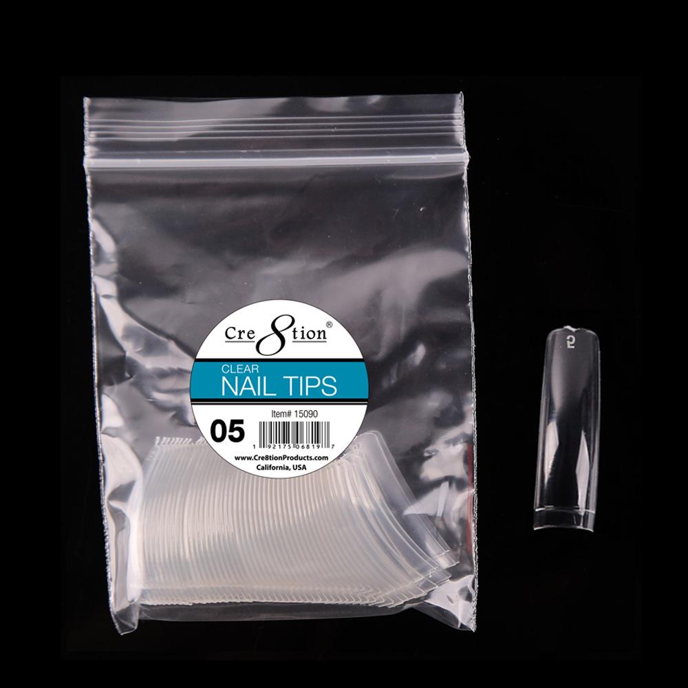Cre8tion False Tip-  Clear 50 pcs/bag