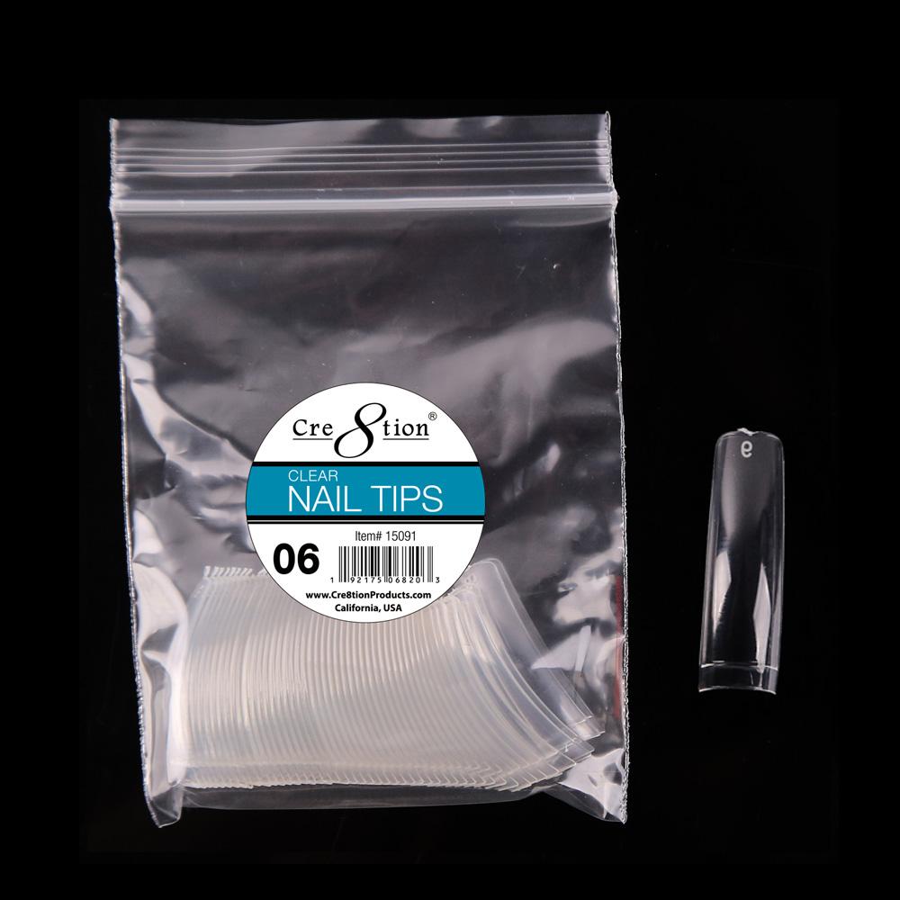 Cre8tion False Tip-  Clear 50 pcs/bag