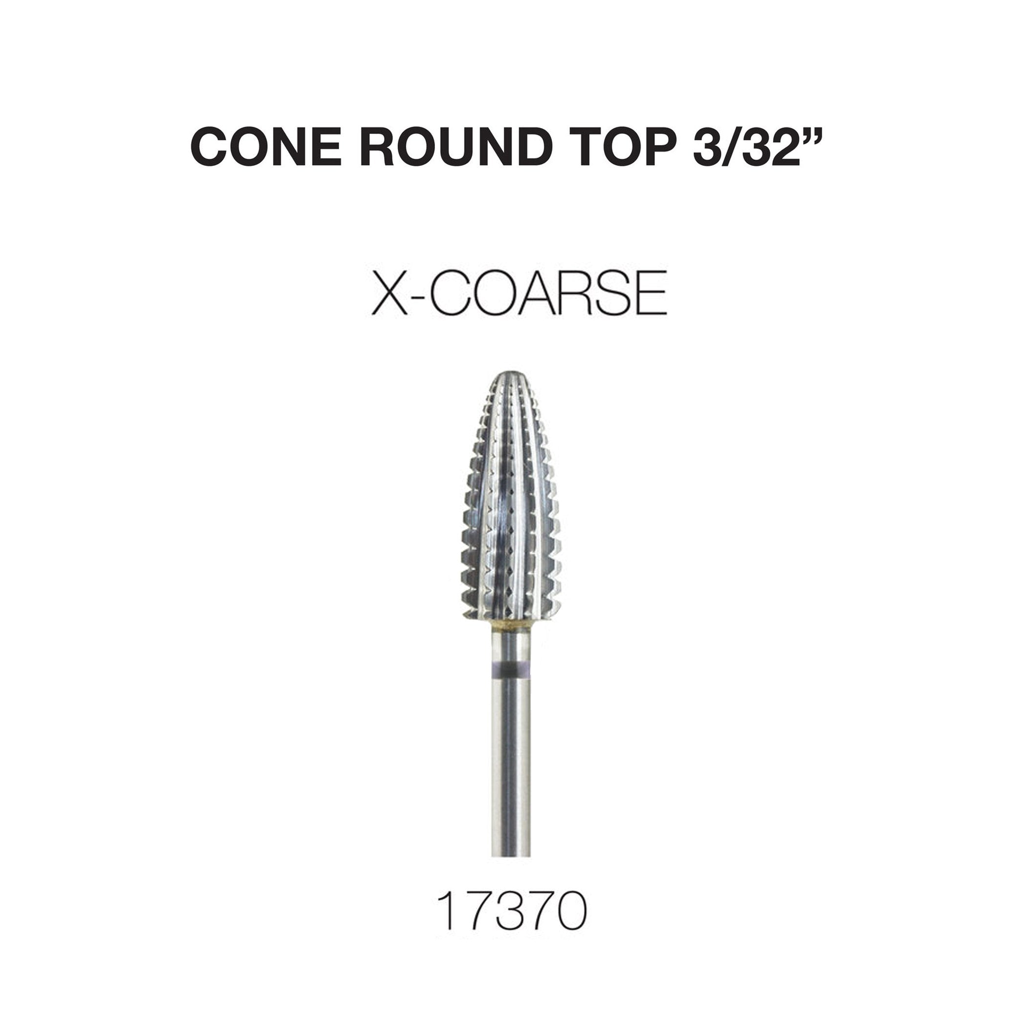 Cre8tion Cone Round Top Nail Filing Bit 3/32"