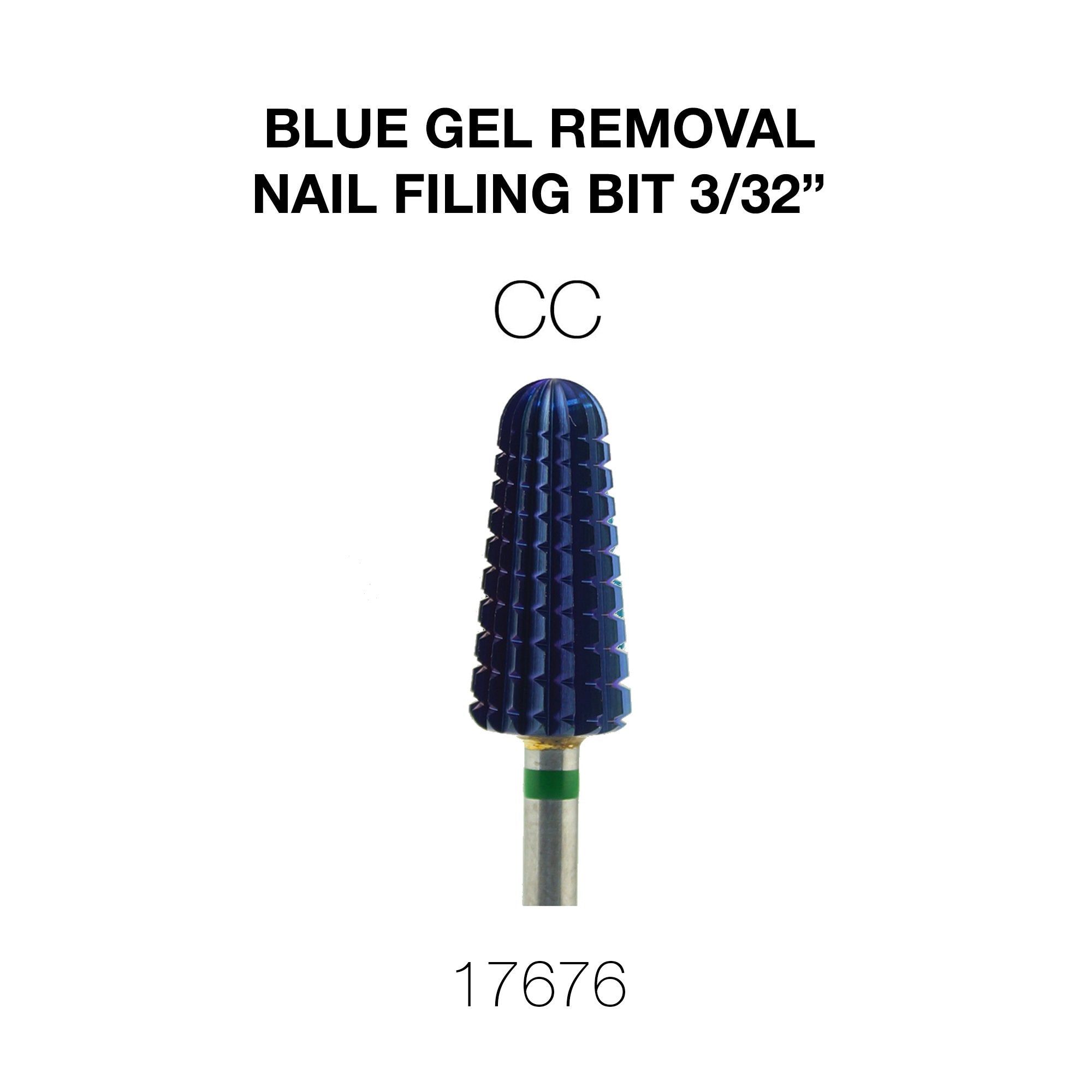 Cre8tion Blue Gel Removal Nail Filing Bit  3/32"