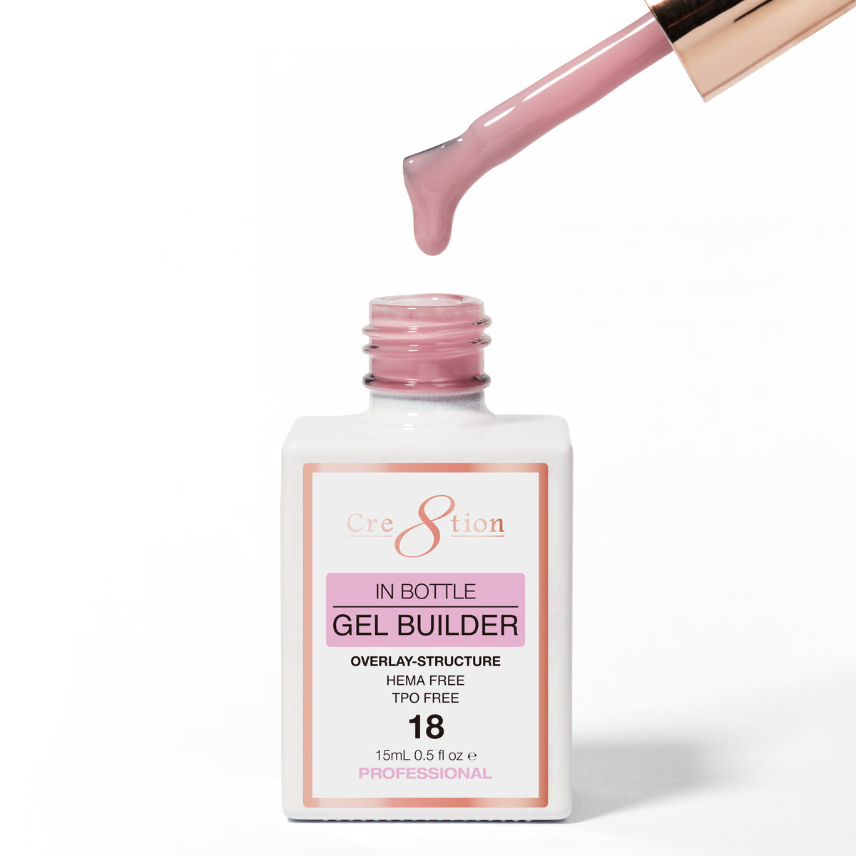 Cre8tion Gel Collection - Overlay/ Brush on Builder 0.5oz 18 Truffle Affair