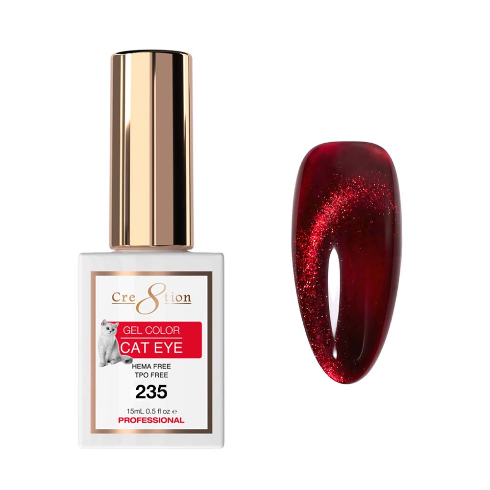 Cre8tion Cat Eye Soak Off Gel 0.5oz 235