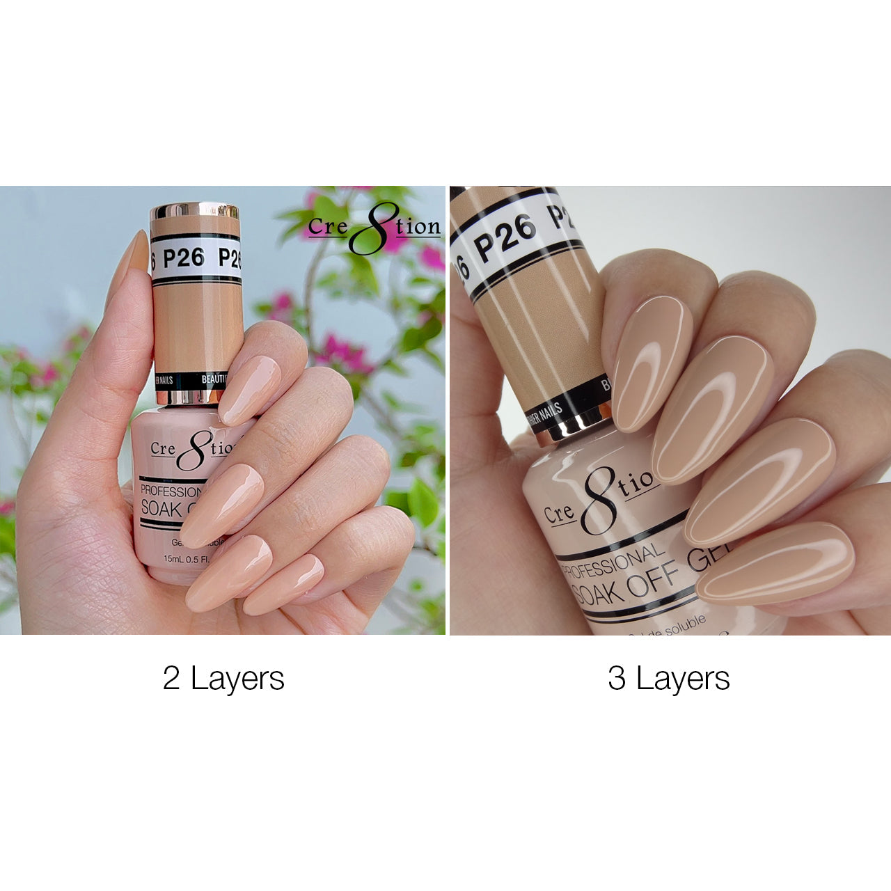 Cre8tion Gel - French Collection 0.5oz - P26 Pink
