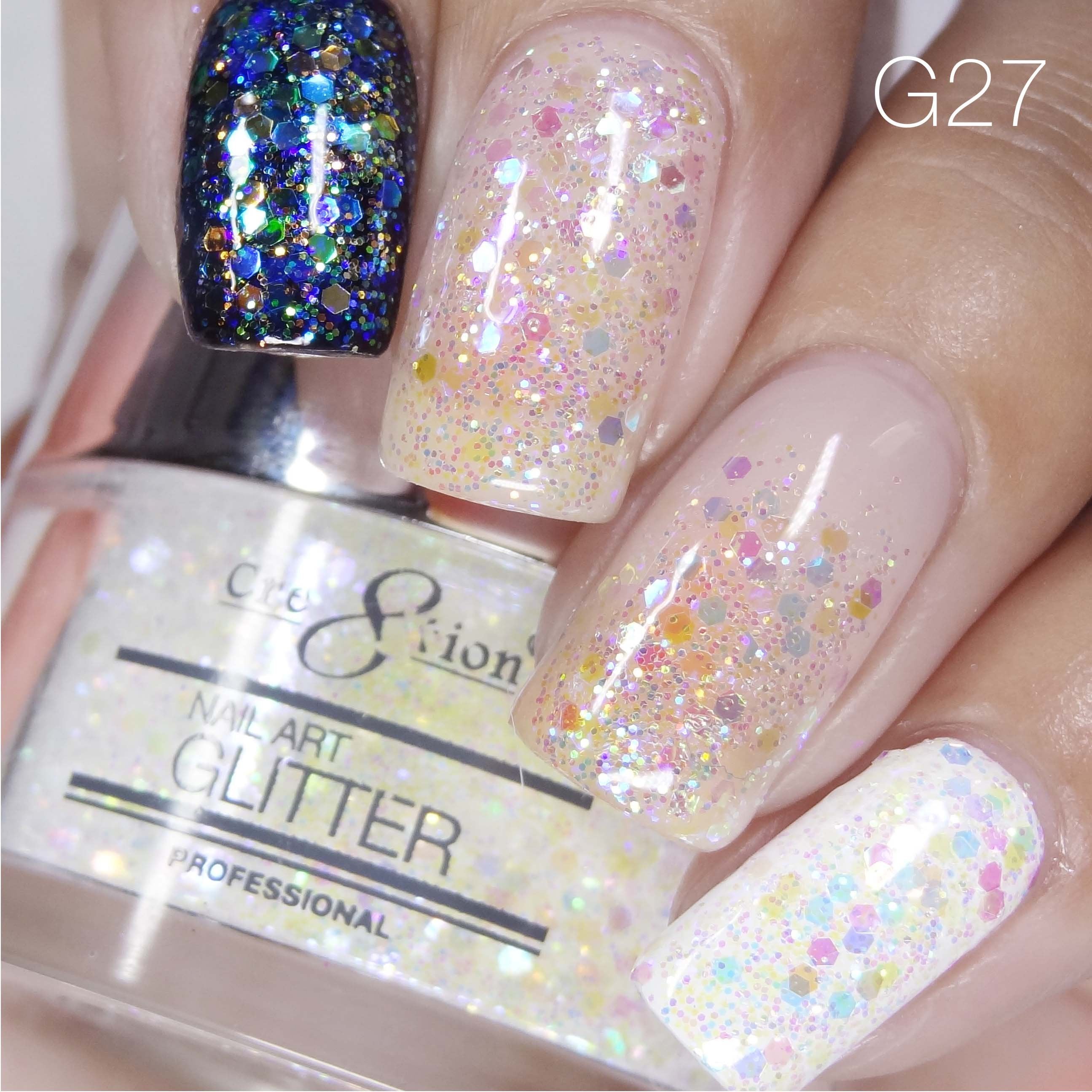 Cre8tion Nail Art Glitter 1oz 30g 27