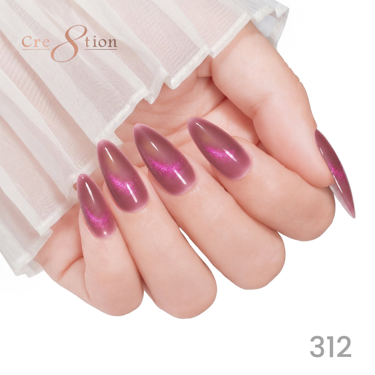 Cre8tion Cat Eye Soak Off Gel 0.5oz 312