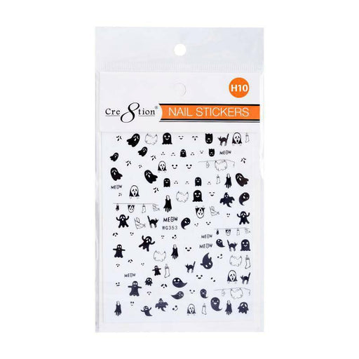 Cre8tion Nail Art Stickers - Halloween (14 Styles)