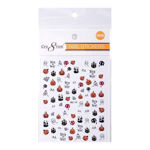 Cre8tion Nail Art Stickers - Halloween (14 Styles)
