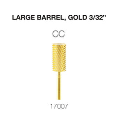 Cre8tion Carbide Large Barrel, Gold 3/32"