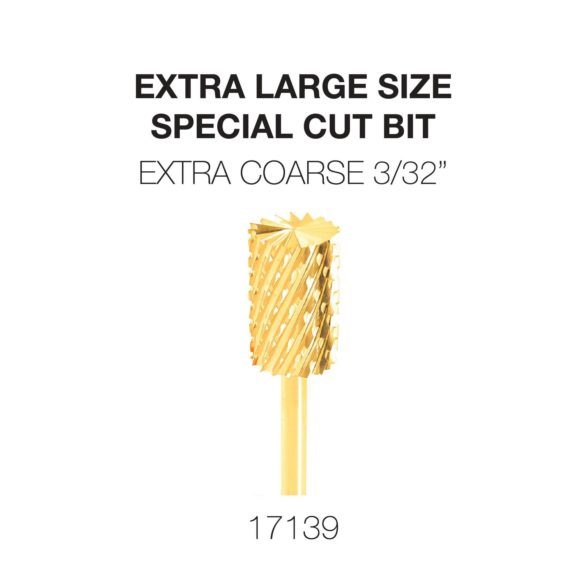 Cre8tion Extra Large Size - Special Cut Bit 3/32" Gold
