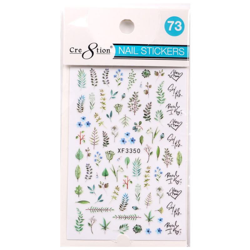 Cre8tion Nail Art Sticker Flower (26 Styles)