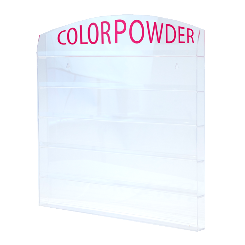 [In Store Only] Cre8tion Acrylic Wall Mounted Rack "Color Powder" 1oz 72 pcs - NEW!