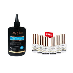 [Bonus Combo] Cre8tion Soak Off Gel Super White 8oz Refill - with 6 Free Size 0.5oz