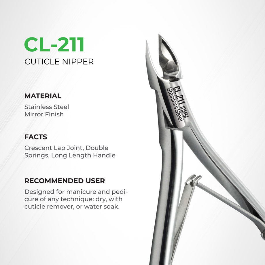 NGHIA EXPORT Professional Cuticle Nipper - CL-211 (Stainless Steel)