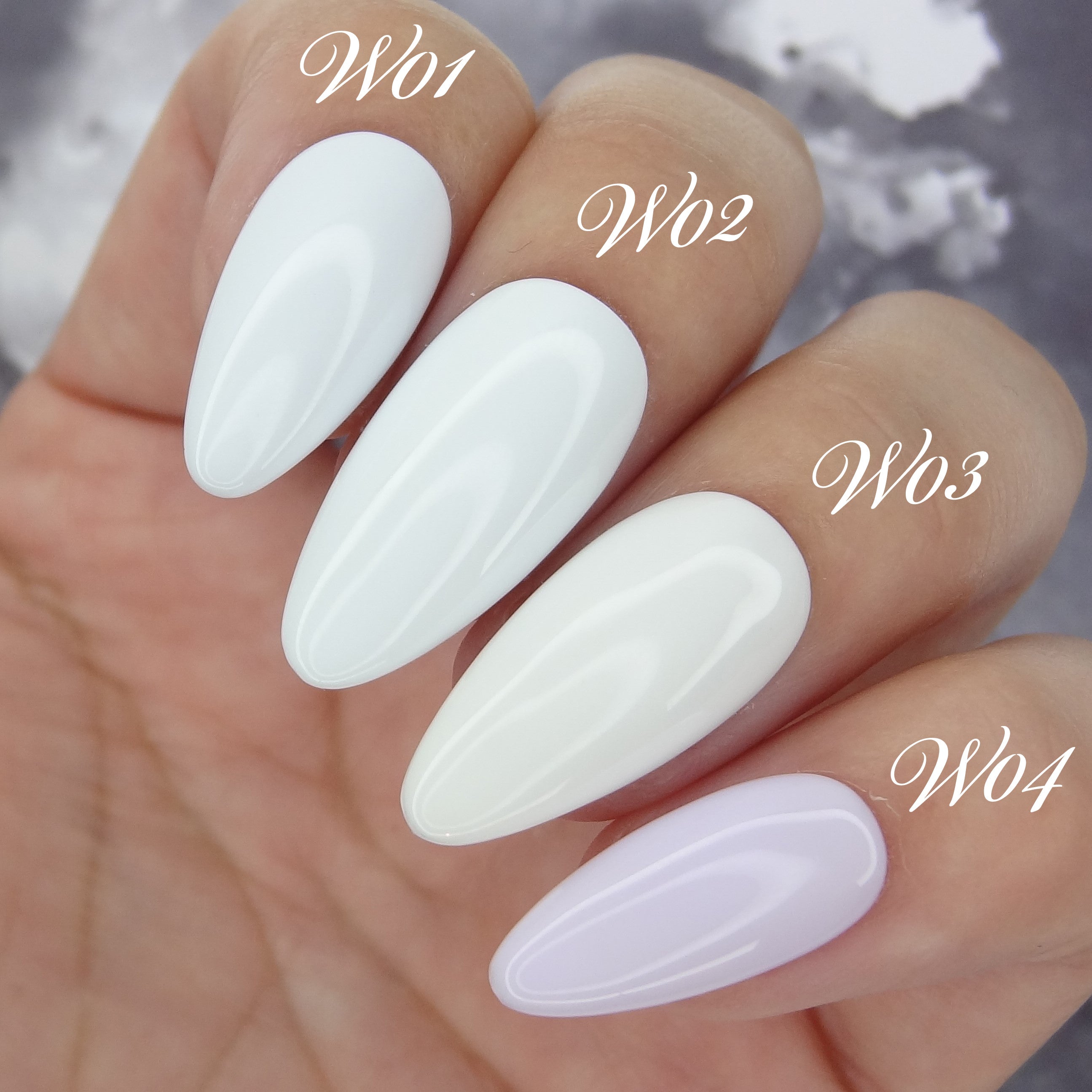 Cre8tion Gel - French Collection 0.5oz - W03 Ice White