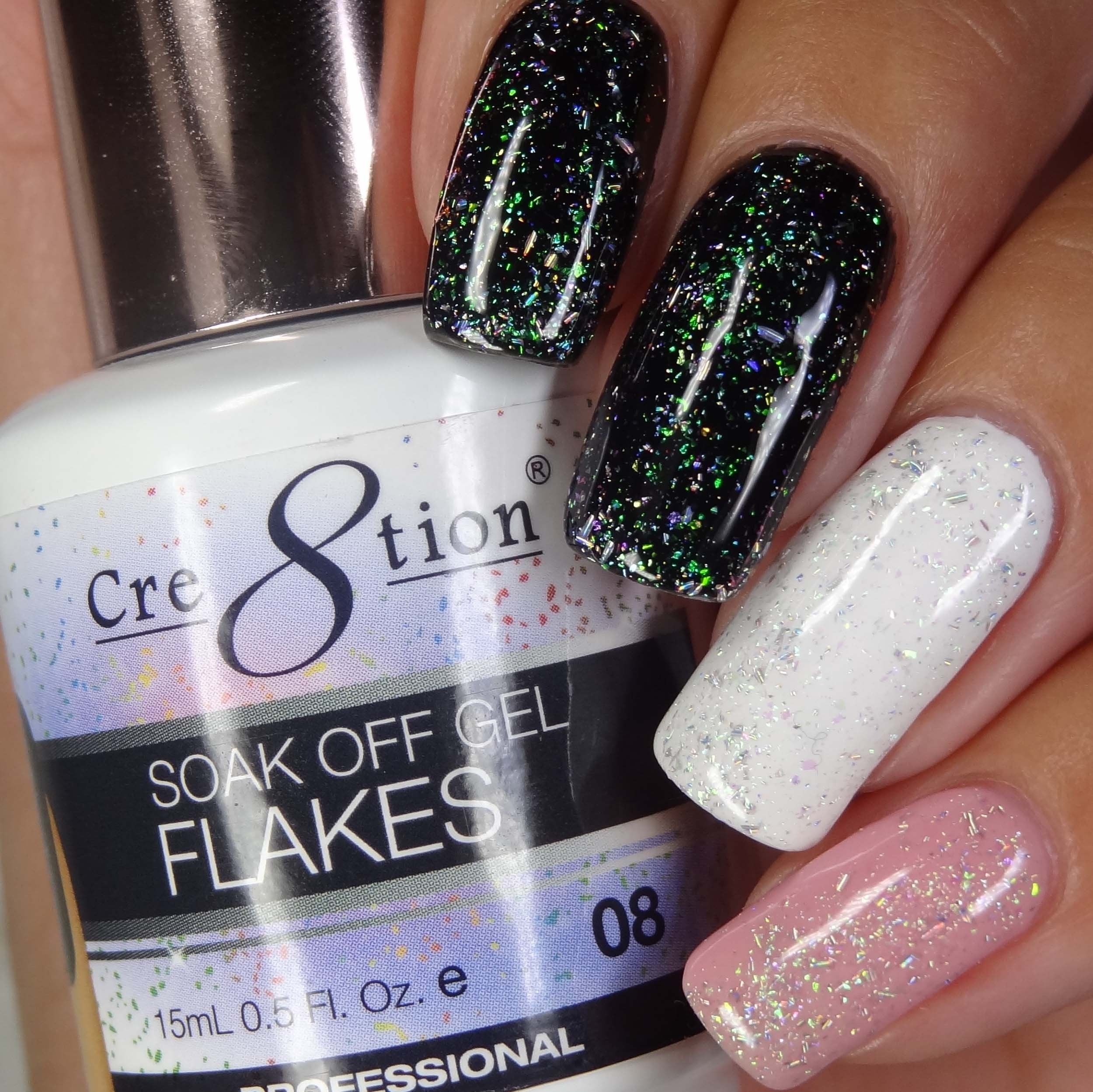 Cre8tion Flakes Gel 0.5oz 08