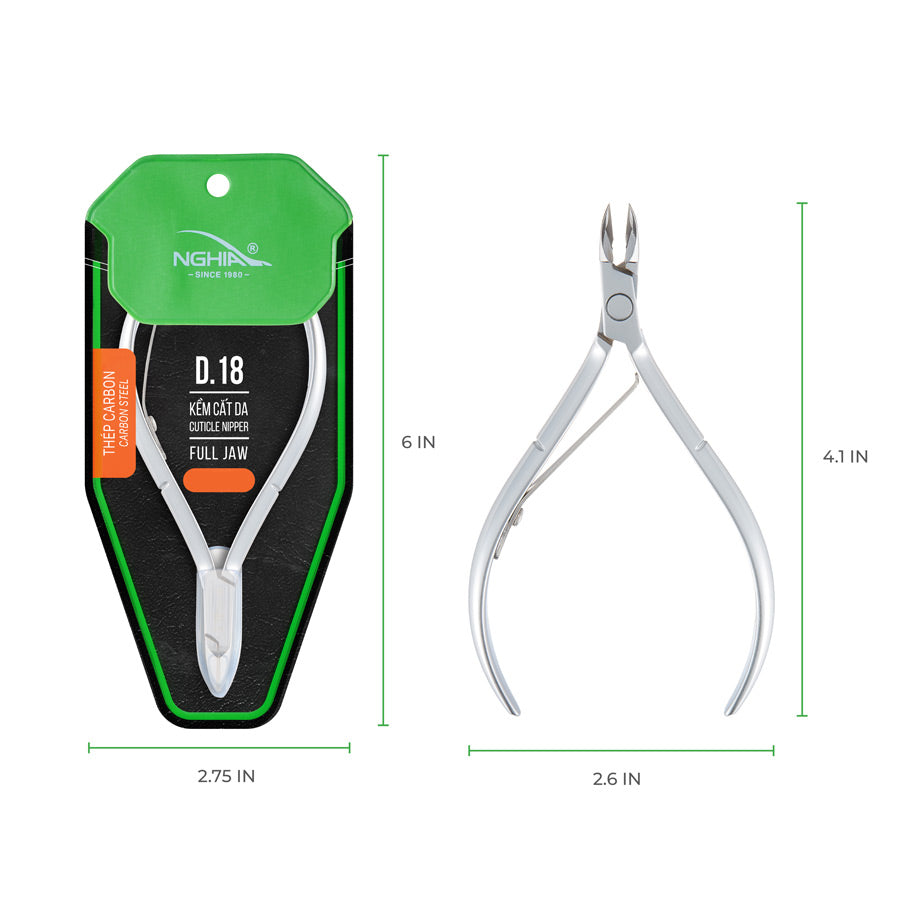 NGHIA Cuticle Nipper - D-18 (Hard Steel)