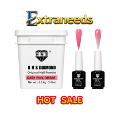 HNS DARK PINK OMBRE 5LBS  FREE 2 TOP  HNS DIAMOND