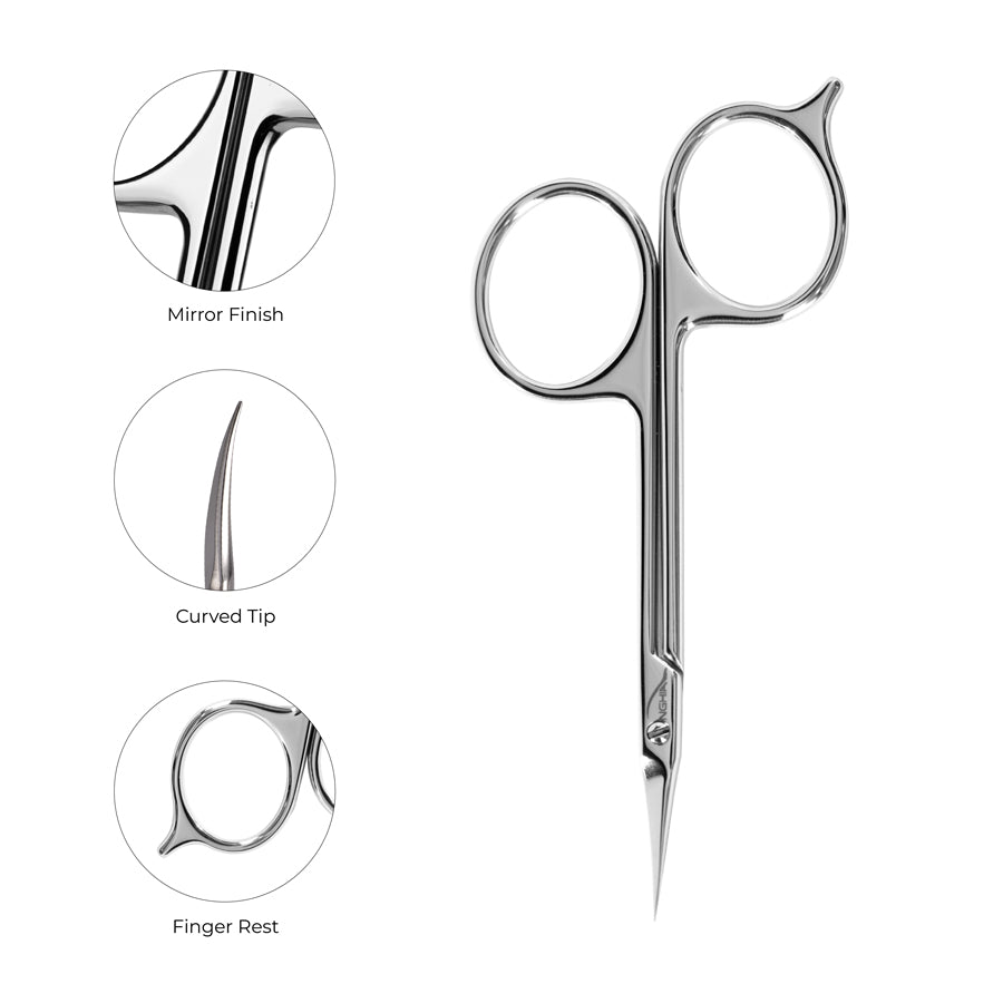 NGHIA EXPORT Cuticle Scissors - KD-43 (Stainless Steel)