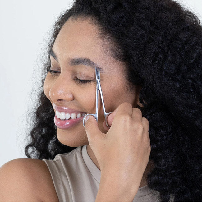 NGHIA Curve Eyebrow Scissors - KM-601 (Stainless Steel)