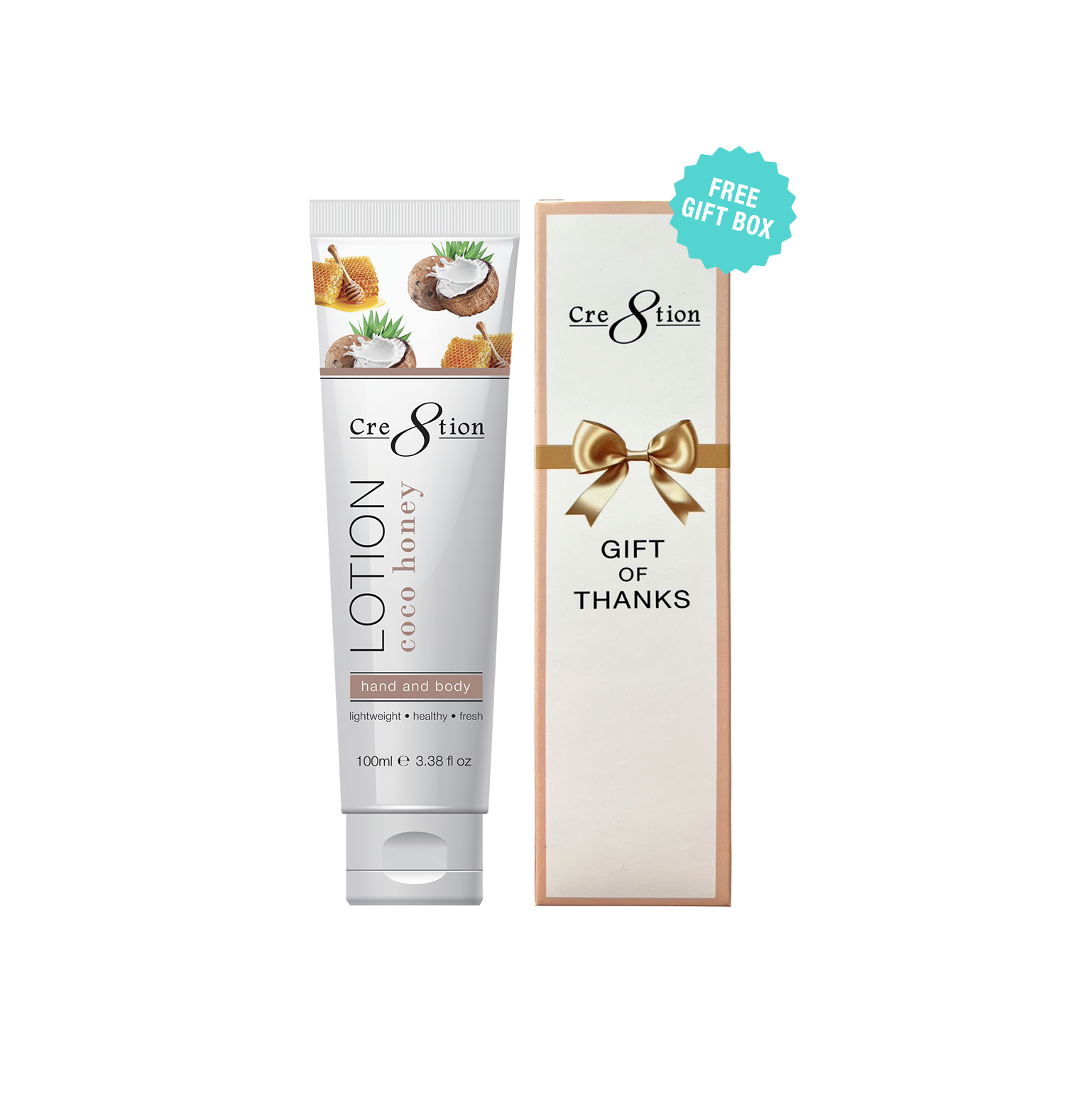 Cre8tion Hand & Body Lotion 100 ml/fl. 3.3oz - Gift box Free