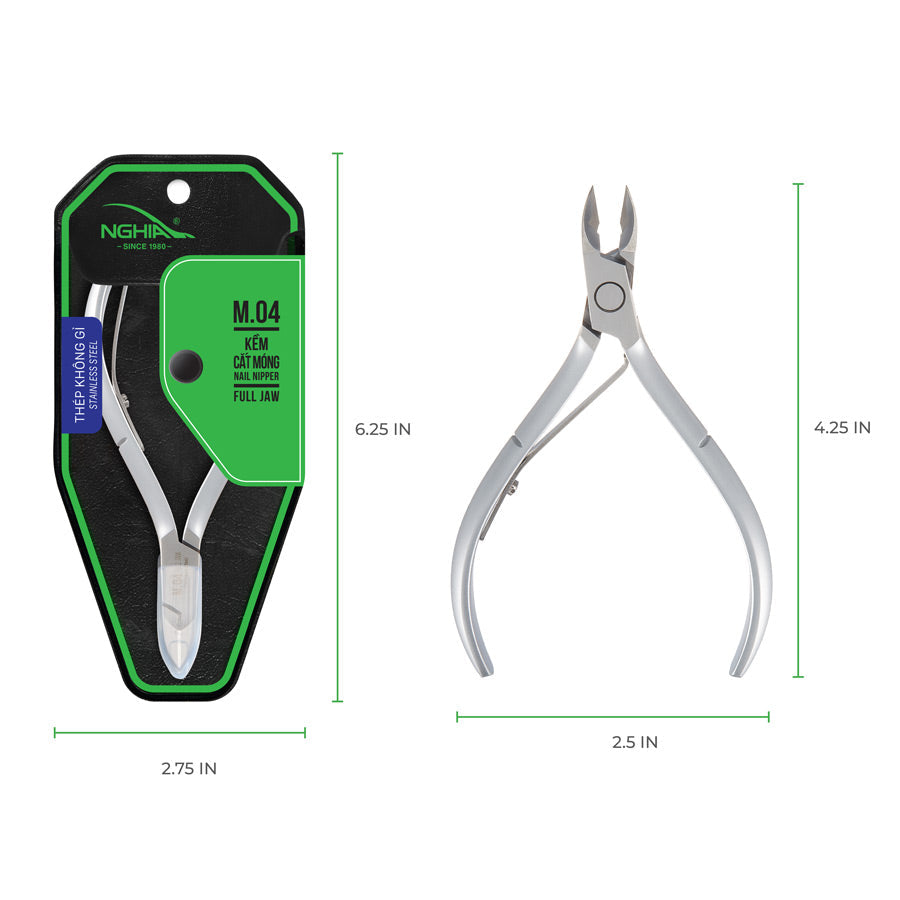 NGHIA Nail/Acrylic Nipper - M-04 (Stainless Steel)